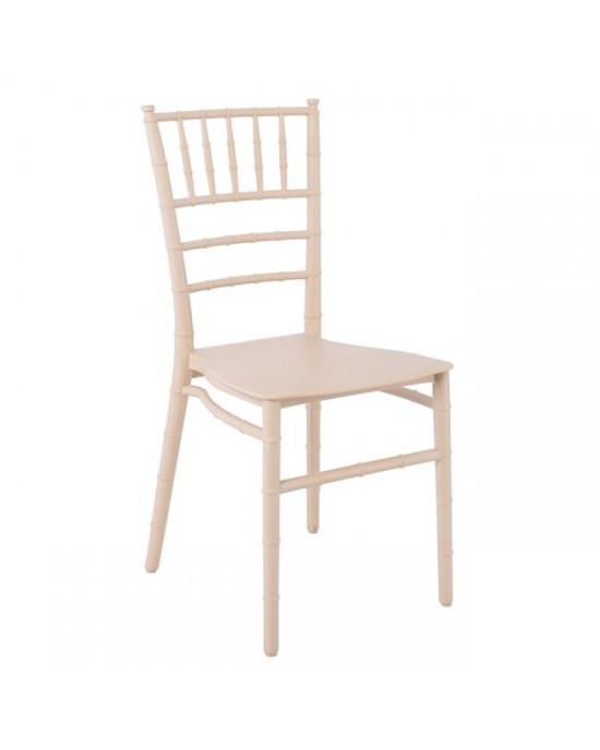 Ε385,1 ILONA PP Chair Beige 40x46x88cm