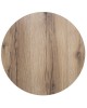 Ε101,44ΗΡ HPL (High Pressure Laminate) Table Top Natural Wood Shade-Φ70cm/12mm