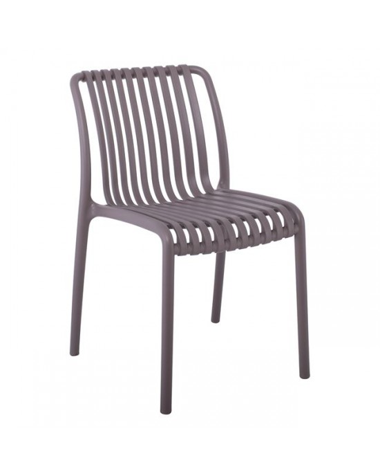 Ε3801,3 MODA Καρέκλα Στοιβαζόμενη PP - UV Mocha - 48x57x80cm