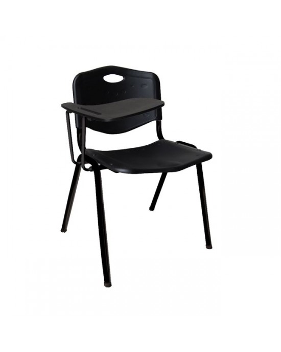 ΕΟ549,2S STUDY Καρέκλα - Θρανίο Μέταλλο Βαφή Μαύρο, PP Μαύρο - 64x62x77cm