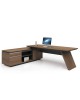 ΕΟ966,R PROLINE Desk Right 200x200cm Wild Oak/Black
