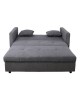 Ε9400,1 ELINA Sofa -Living Room Bed, Gray Fabric 153x95x82cm Bed:198x132x35cm
