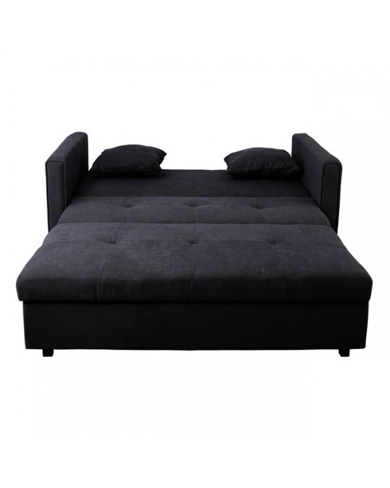 Ε9400,2 ELINA Sofa - Living Room - Living Room Bed, Fabric Black 153x95x82cm Bed:198x132x35cm