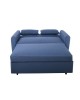 Ε992,1 MOTTO Καναπές - Κρεβάτι Σαλονιού - Καθιστικού, Ύφασμα Μπλε 140x86x86 / Κρεβ.118x189x45cm