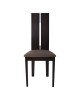 Ε7675 MILENO Chair Burn Beech/Fabric Brown 1 pack / 2 pcs- 46x47x103cm