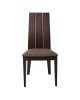 Ε7867,1 SAMBER Chair Burn Beech/Fabric Brown 1 pack / 2 pcs-50x57x101cm