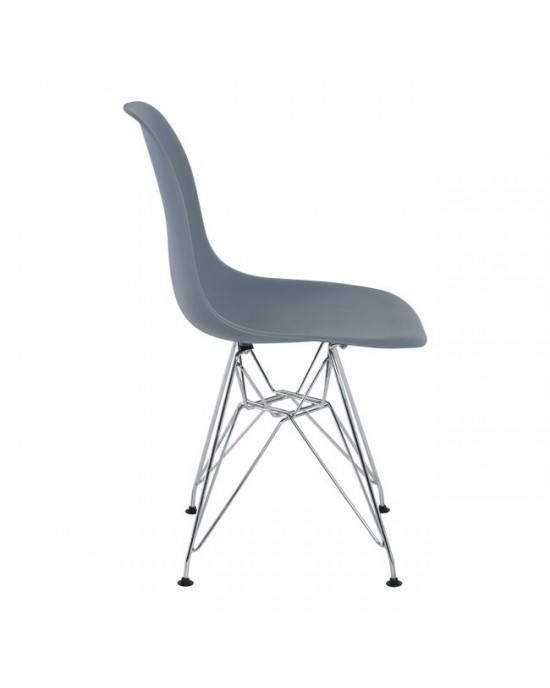 ΕΜ124,01P ART Chair PP Grey 1 pack / 4 pcs