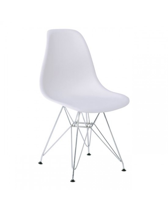 ΕΜ124,11P ART Chair PP White 1 pack / 4 pcs