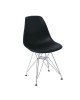 ΕΜ124,22P ART Chair PP Black 1 pack / 4 pcs