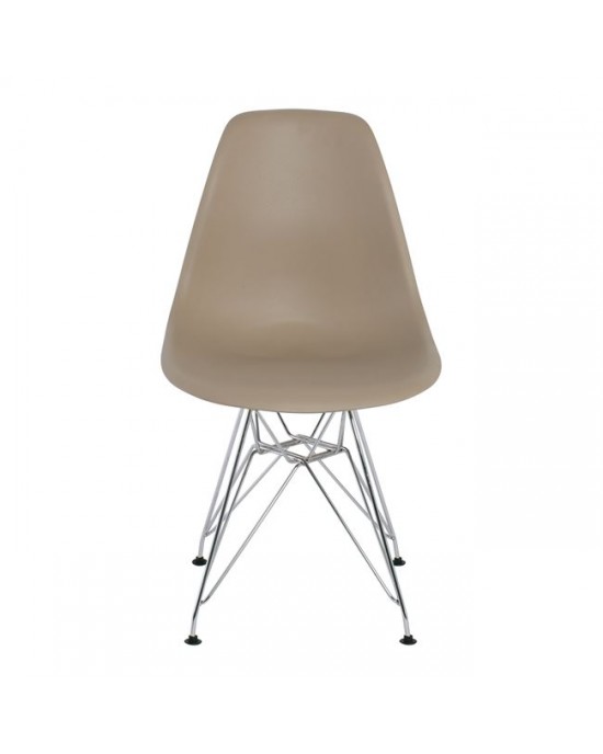 ΕΜ124,9P ART Chair PP Tortora 1 pack / 4 pcs