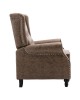 Ε7119,1 CHESTER Relax Armchair Antique Brown Fabric