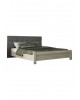 n55-grey-Ash-150 No55 Διπλό  Κρεβάτι 150x200cm Ύφασμα Σκ.Γκρι/Μελαμίνη Σταχτί-Ξύλο 