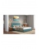 set-n64-yf- Blue -Walnut-110 Bedroom Set No64 (for mattress 110x200) Fabric  Blue  / Melamine Walnut
