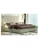 N60-160-pu-beige No60 Double Bed (mattress 160x200) Beige Leather/Storage Space