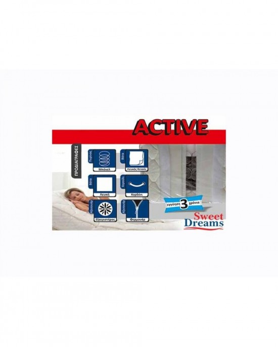 active140-190 ACTIVE Mattress 140x190x20cm Semi-Hard-Orthopedic