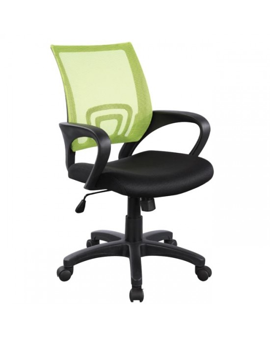 ΕΟ254,50 BF2101 (with relax) Office Armchair Light Green Mesh/Black Pu