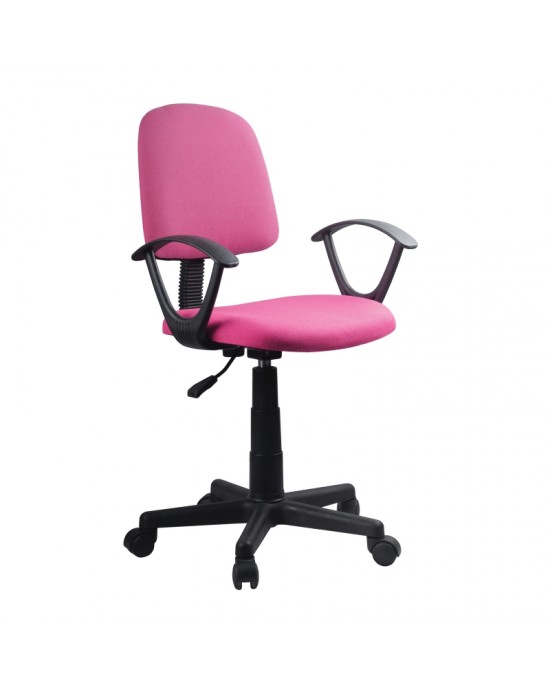 ΕΟ224,2 BF430 Office Armchair, Pink Fabric