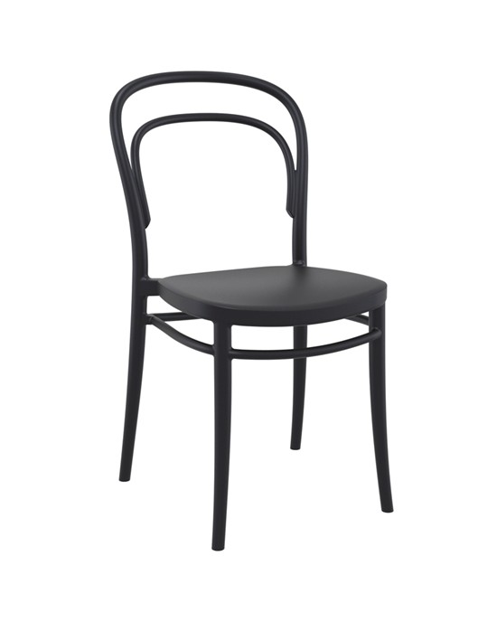 20.0048 Marie Polypropylene Chair Black 45X52X85cm.