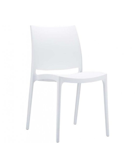 20.0140 Maya Polypropylene Chair White 44Χ50Χ81cm.