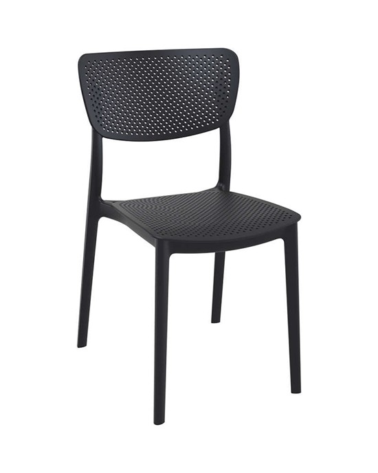 20.0427 Lucy Polypropylene Chair Black 45Χ53Χ82cm.
