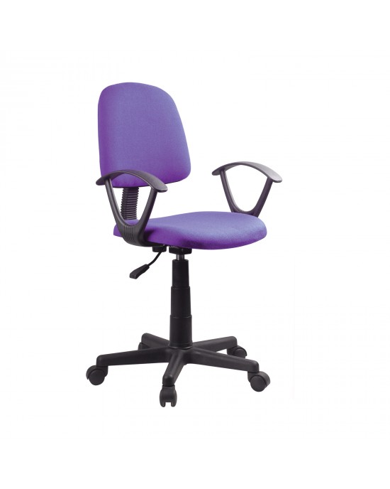 ΕΟ224,4 BF430 Office Armchair, Purple Fabric