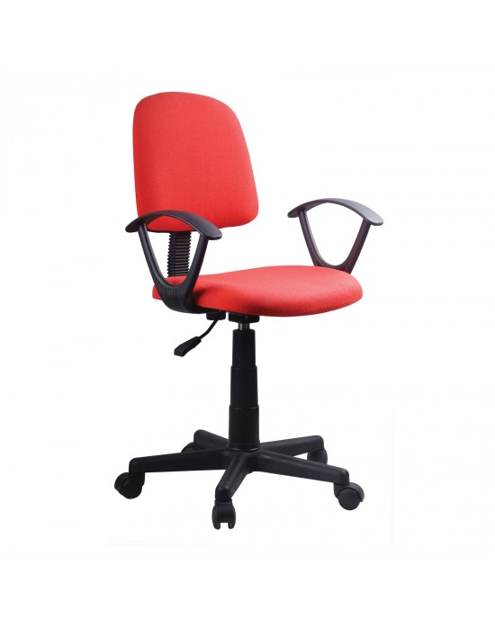 ΕΟ224,5 BF430 Office Armchair, Red Fabric