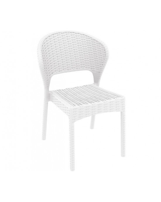 53.0089 Daytona Polypropylene Chair White 55X61X81cm.