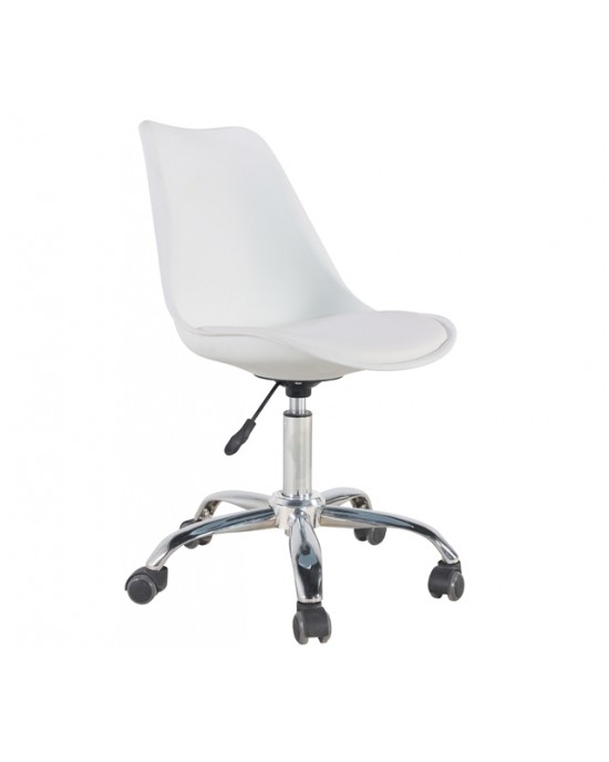 01.0034 BS1300 WHITE OFFICE CHAIR