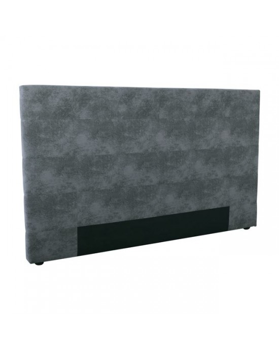 Ε2016,1 Headboard 165x100x9cm (for Bed Base-Mattress 160x200cm) Fabric Grey