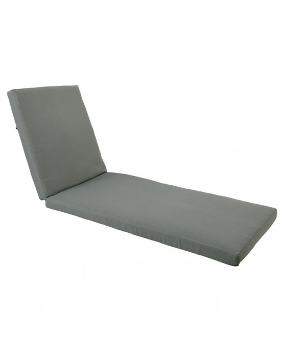 Ε225,Μ22 VERANO Cushion 208x69/8 Grey Fabric, w/wadding (Velcro) 