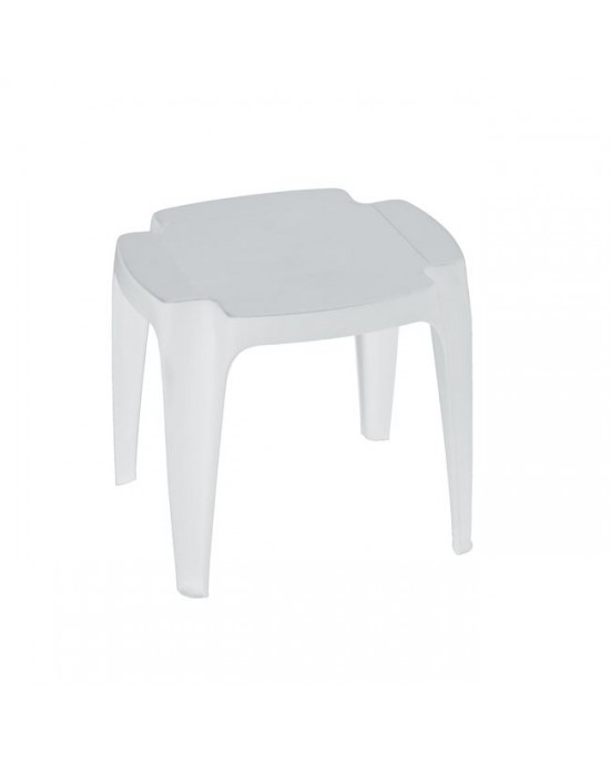 Ε355 BALI Plastic Side Table 42x37x38cm White 1 pack / 60 pcs