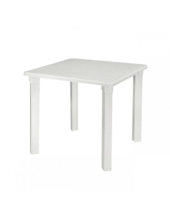 Ε367,8 NETTUNO Plastic Table 80x80 White