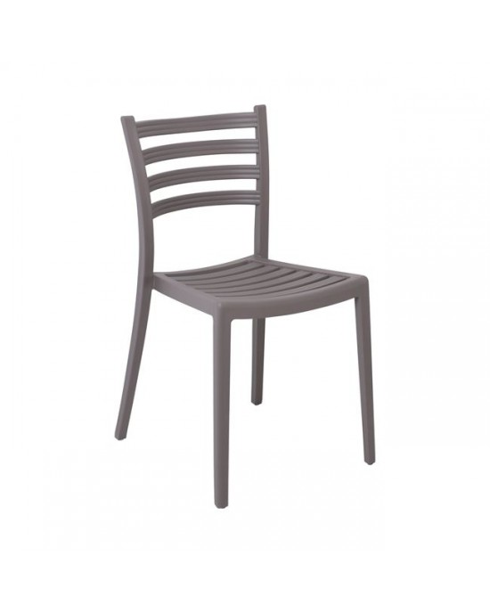Ε386,2 GENOA PP Chair Sand Beige-45x53x82cm