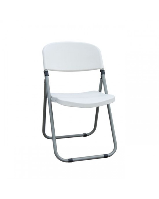 Ε506,1 FOSTER Folding Chair PP White 1 pack / 6 pcs
