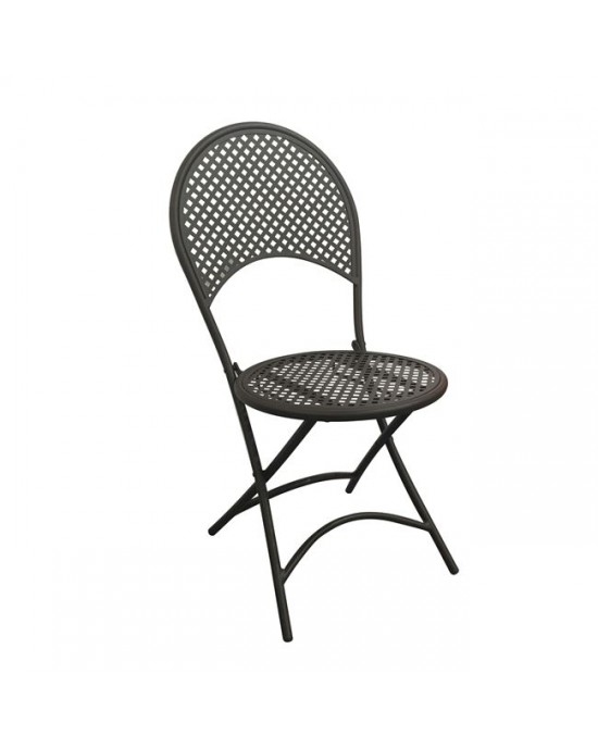 Ε5146 RONDO Καρέκλα Μέταλλο Mesh Βαφή Μαύρο 1 pack / 2 pcs-42x54x85cm