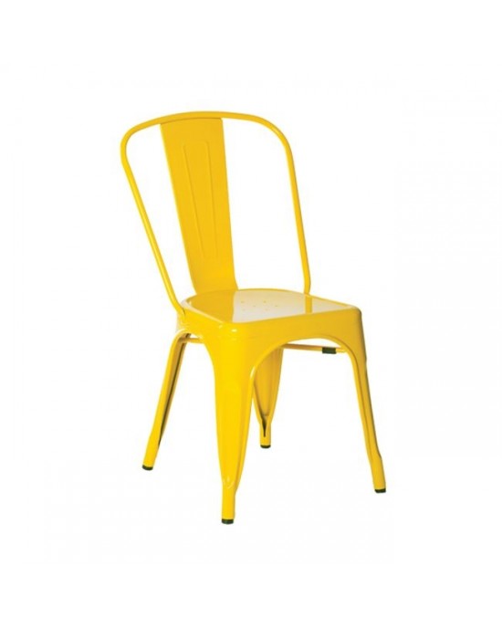 Ε5191,9 RELIX Chair Steel Yellow 1 pack / 14 pcs