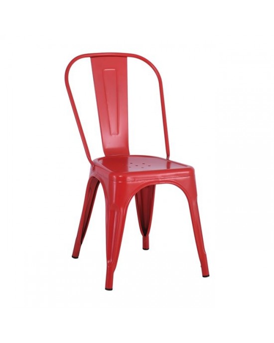Ε5191,2MW RELIX Chair Steel Red Matte 1 pack / 17 pcs