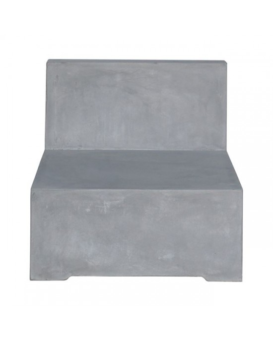 Ε6200,1 CONCRETE Chair Cement Grey- 68x83x65cm