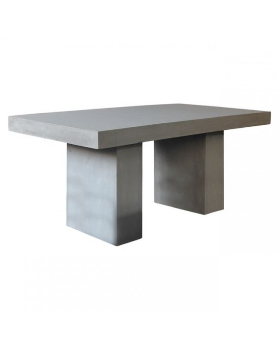 Ε6201 CONCRETE Table 160x90cm Cement Grey