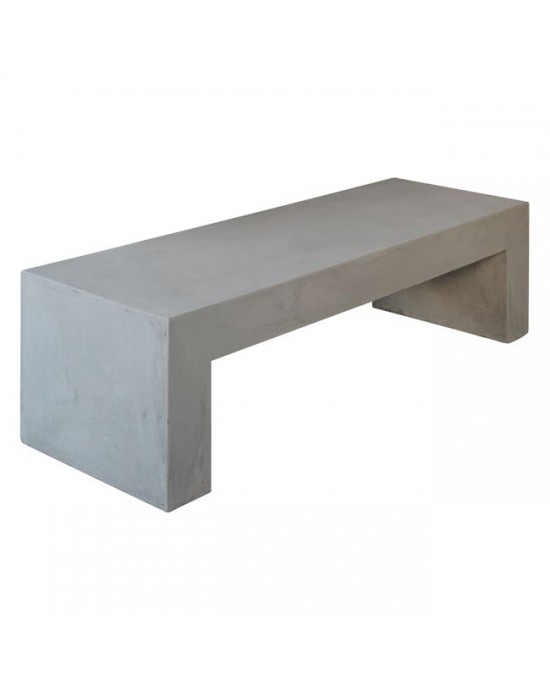 Ε6202 CONCRETE Bench 150x40cm Cement Grey