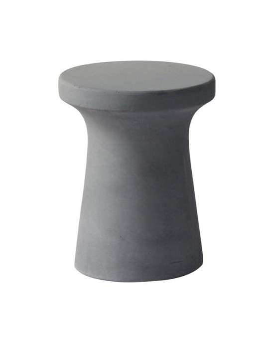 Ε6205 CONCRETE Stool D.35cm Cement Grey