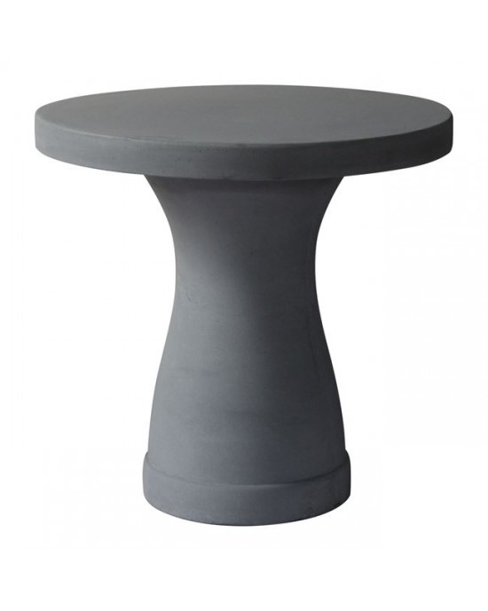 Ε6206 CONCRETE Table D.80cm Cement Grey