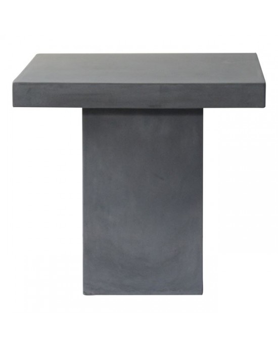 Ε6208 CONCRETE Cubic Table 80x80cm Cement Grey