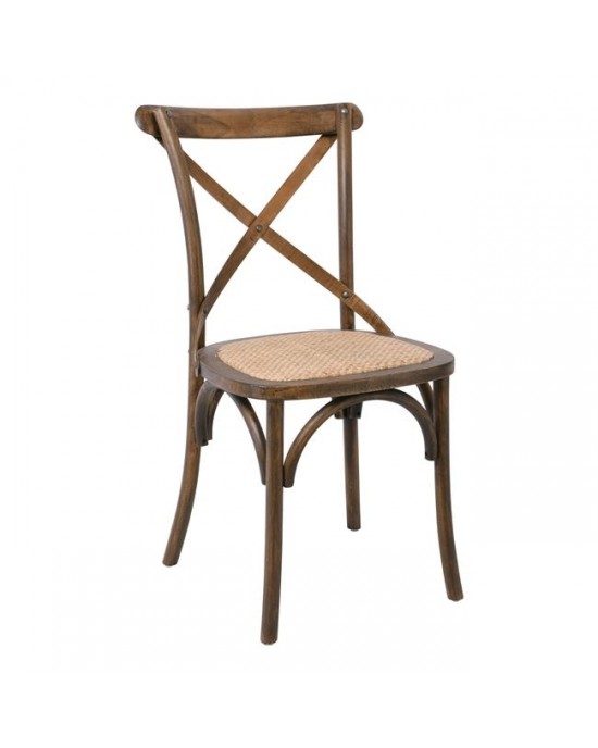 Ε7020,2 DESTINY Chair Walnut, Beech- 48x52x89cm