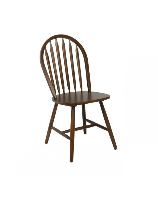 Ε7080 SALLY Καρέκλα Καρυδί 1 pack / 4 pcs 44x51x93cm