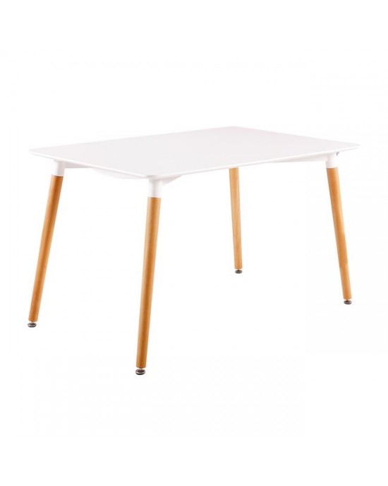 Ε7086,1 ART Table 160x90cm White
