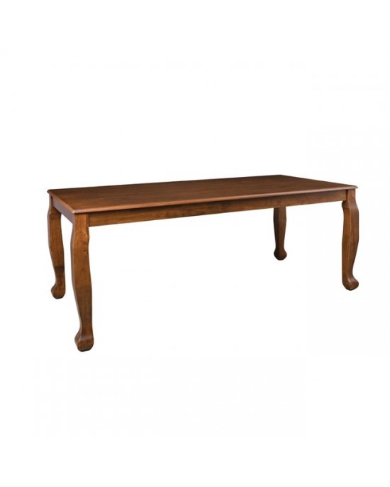 Ε808,Τ DELINE Table 180x90 Light Walnut Wood//Mdf 