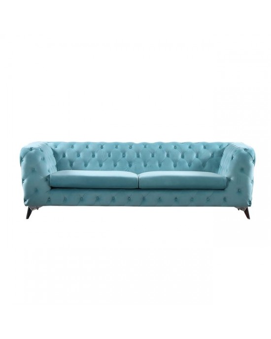 Ε9638,31 BARLOW 3-Seater Sofa Fabric Powder Blue Velure