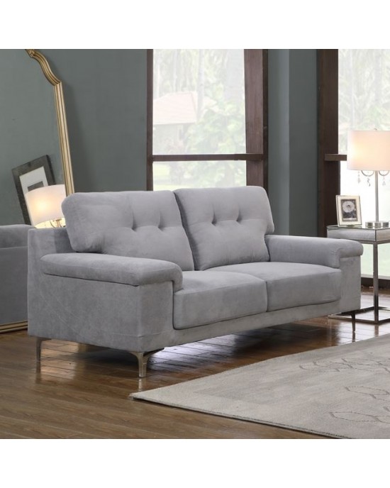 Ε965,22 NOTE 2-Seater Sofa Light Grey Fabric