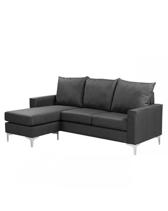 Ε9684,1 AVANT Reversible Corner Sofa Fabric Grey